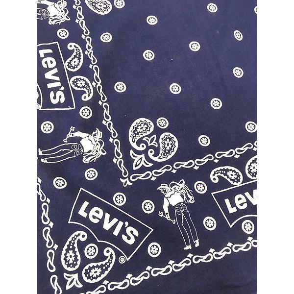 雑貨 古着 60-70s Levis カウボーイ ペイズリー 総柄 100％ コットン