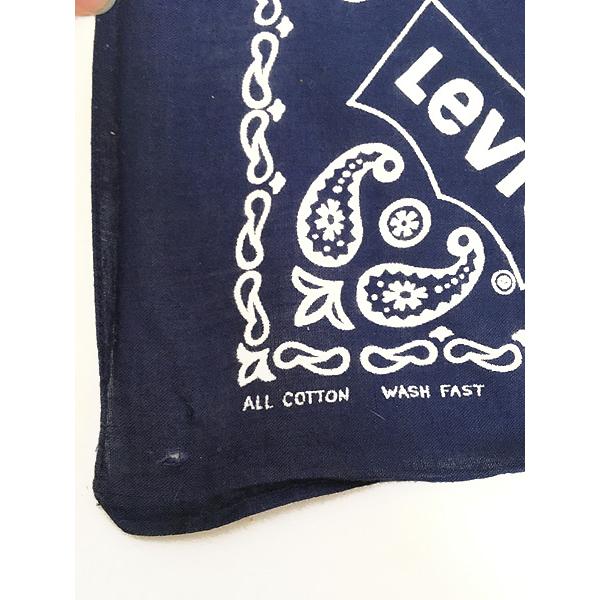 雑貨 古着 60-70s Levis カウボーイ ペイズリー 総柄 100％ コットン