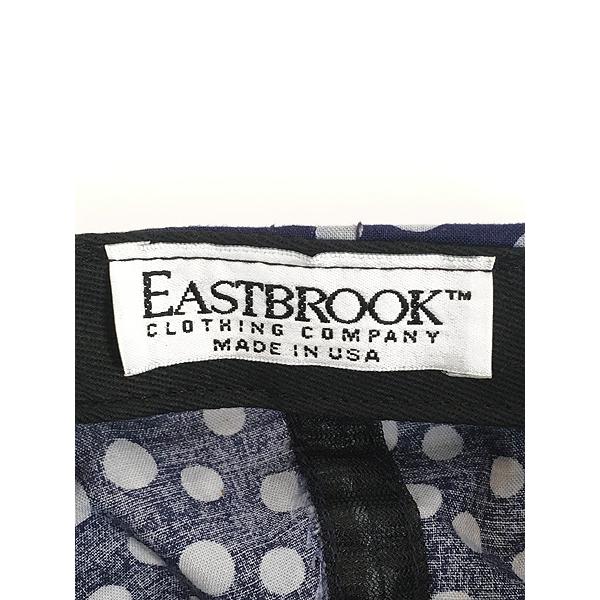 雑貨 古着 90s USA製 EASTBROOK マルチ ドット 総柄 コットン 6パネル 