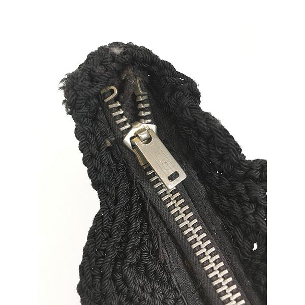 雑貨 古着 40-50s TALON コの字 シェブロン ストライプ 編み ハンド