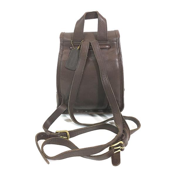 雑貨 古着 90s OLD COACH コーチ 本革 レザー リュックサック バッグ