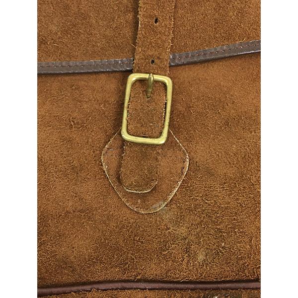 雑貨 古着 60s LL Bean 本革 スエード レザー フラップ ショルダー