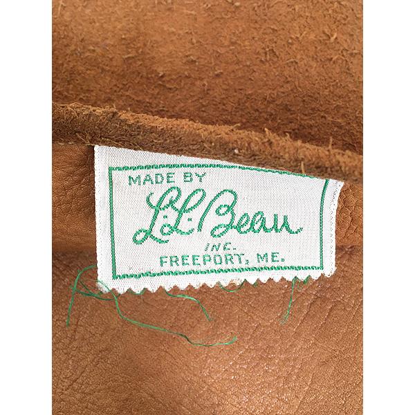雑貨 古着 60s LL Bean 本革 スエード レザー フラップ ショルダー