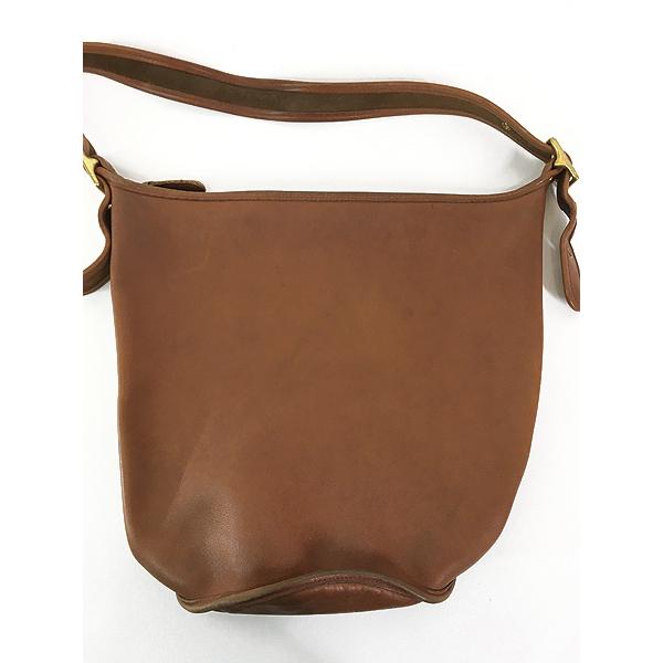 雑貨 古着 90s USA製 OLD COACH バケツ型 本革 レザー ショルダー