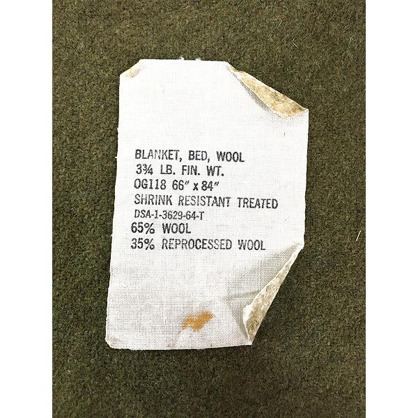 雑貨 古着 60s 米軍 「US」 ステンシル ミリタリー ウール