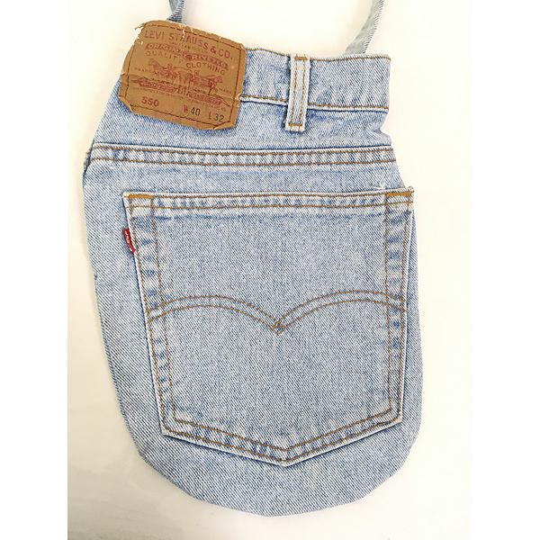 雑貨 古着 80-90s Levi's ピスポケット リメイク デニム ミニ トート