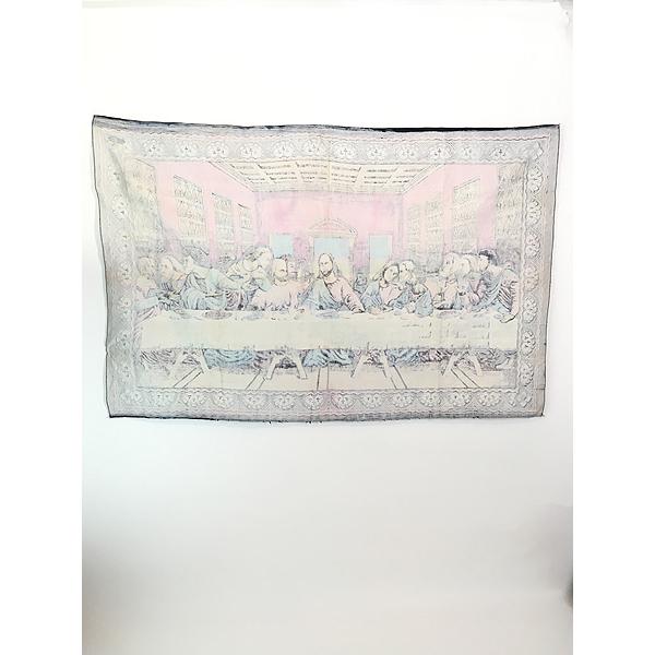 希少 ヴィンテージ 最後の晩餐 ラグ ビンテージ○最後の晩餐ラグ約50cm×96cm○230303c5-rug マット