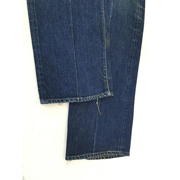 古着 60s Levi's 501XX 紙パッチ ギャラ無し オフセット 濃紺