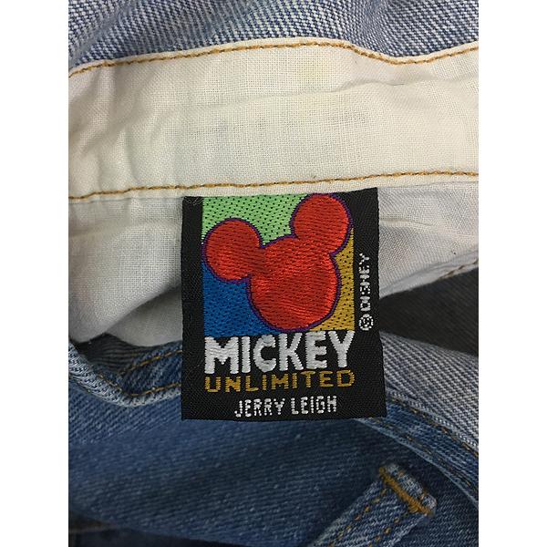古着 90s Disney ミッキー ミニー 刺しゅう デニム