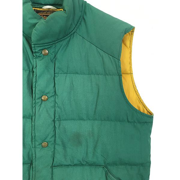 古着 80s Eddie Bauer コットン シェル グース ダウン ベスト
