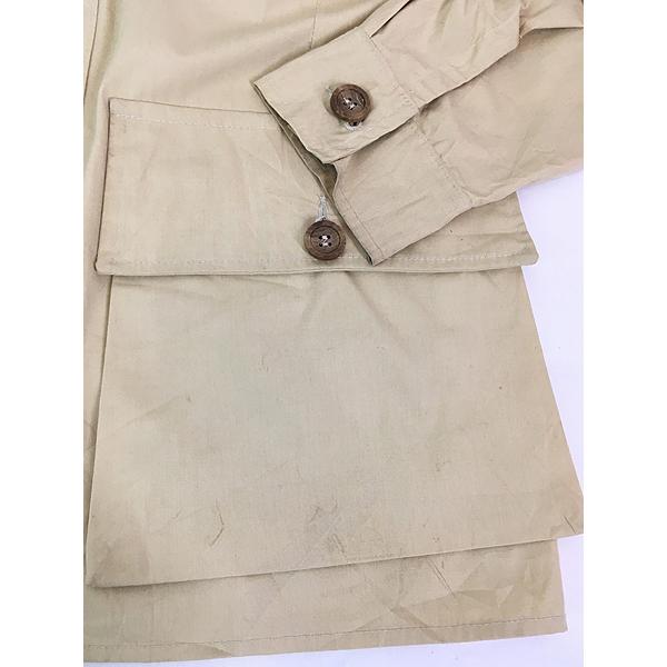 古着 70s USA製 Bob Allen 本革 スエード ガンパッチ コットンサテン