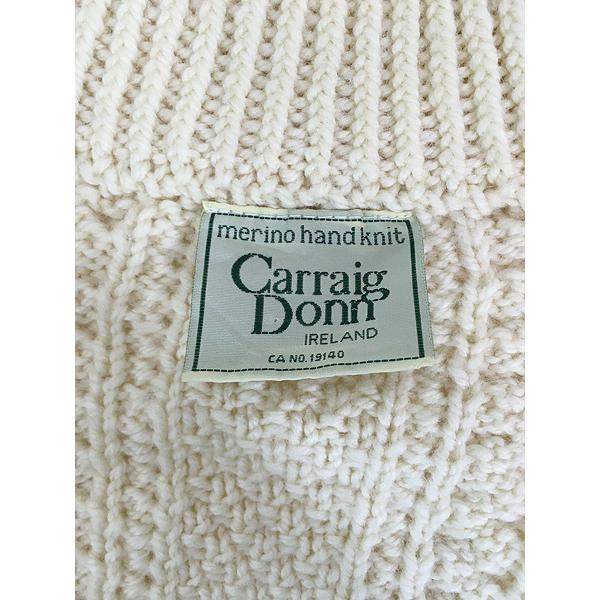 古着 80s Ireland製 Carraig Donn アラン フィッシャーマン ウール