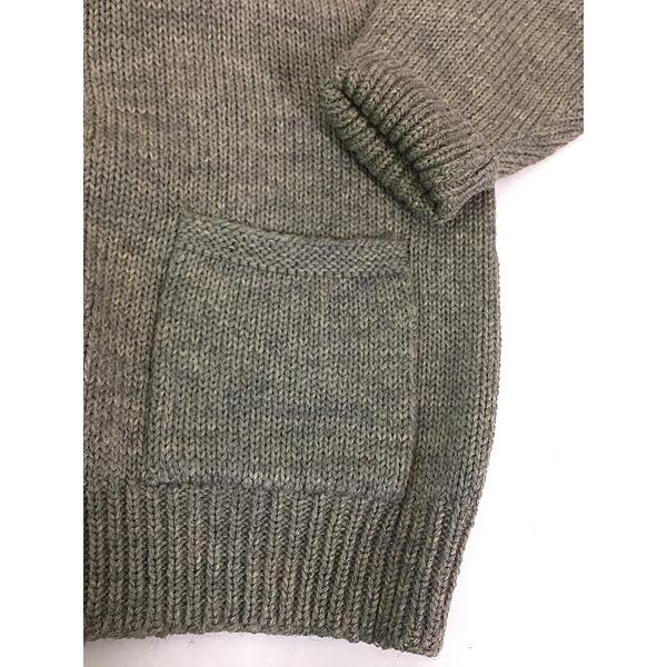 古着 40-50s Harrods London ヘビー ウール ショールカラー ニット