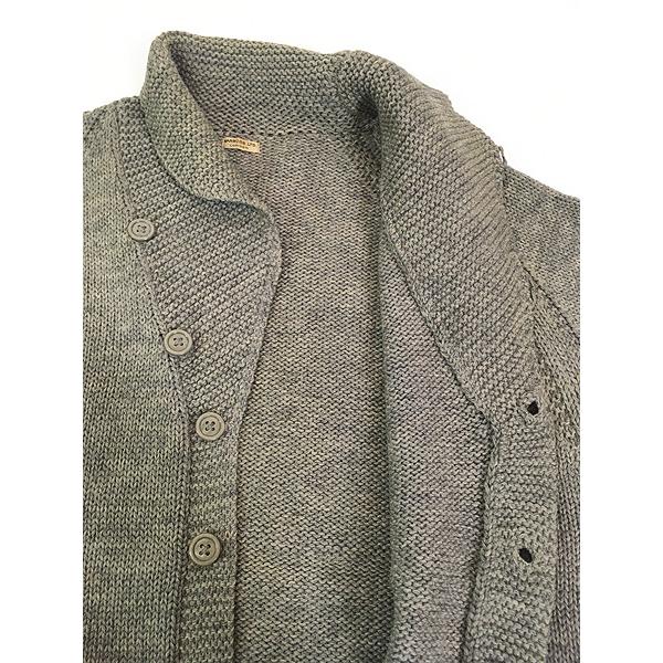古着 40-50s Harrods London ヘビー ウール ショールカラー ニット カーディガン L位 古着 40-50s Harrods London ヘビー ウール ショールカラー ニット