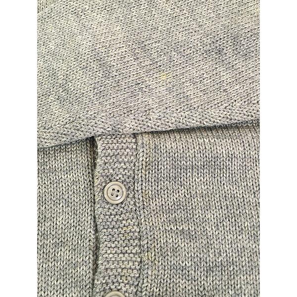 古着 40-50s Harrods London ヘビー ウール ショールカラー ニット