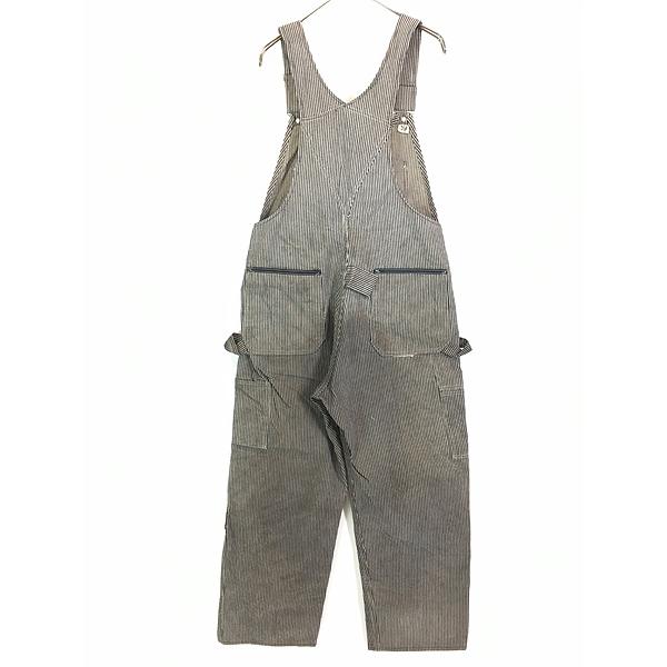 70s Sears ヒッコリー オーバーオール 70s- Sears ヒッコリーストライプ オーバーオール | repock make