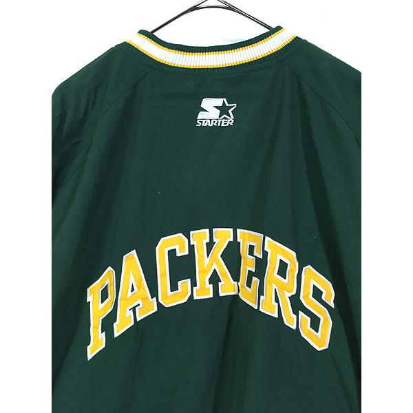 古着 90s NFL Green Bay Packers パッカーズ プルオーバー ナイロン