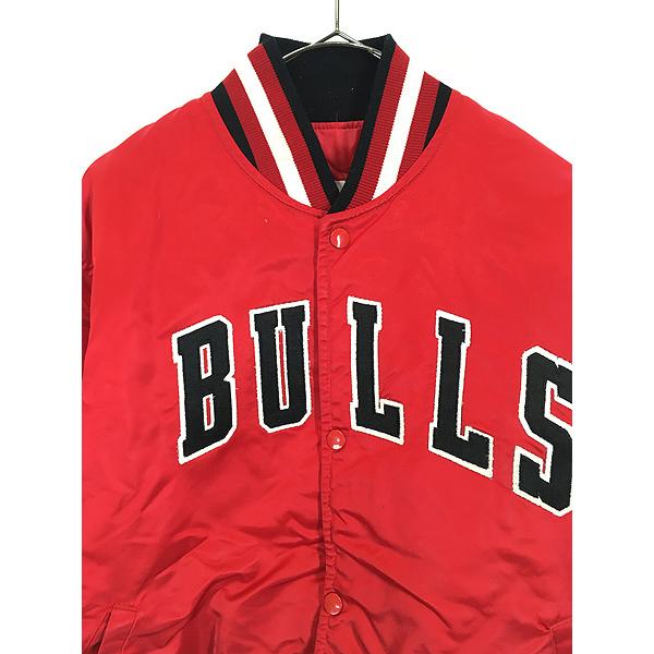 古着 80s USA製 NBA Chicago Bulls ブルズ ナイロン パデット 古着 80s USA製 NBA Chicago Bulls ブルズ ナイロン パデット