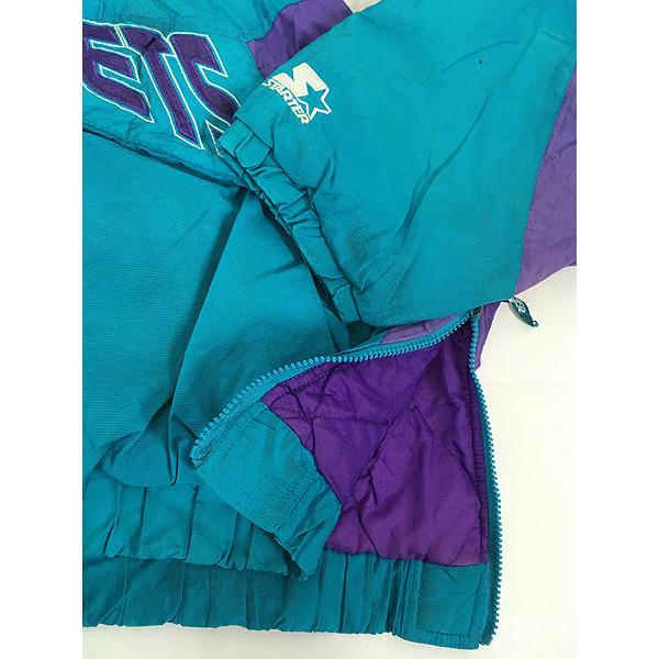 古着 90s NBA Charlotte Hornets ホーネッツ パデット ジャケット