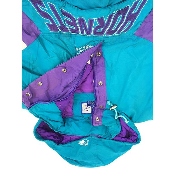 古着 90s NBA Charlotte Hornets ホーネッツ パデット ジャケット
