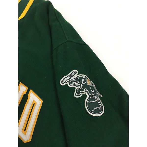 古着 90s MLB Oakland Athletics アスレチックス ウール スタジャン