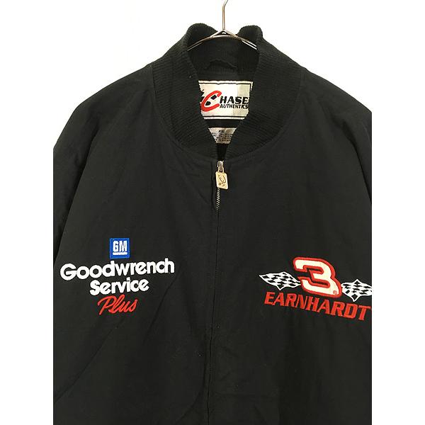 古着 90s CHASE 「Dale Earnhard」 ドライバー 企業 刺しゅう パデット