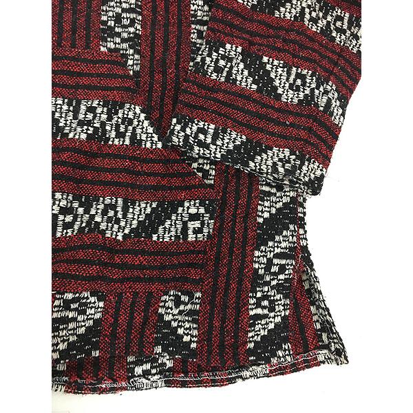 古着 90s MEXICO製 マルチ ストライプ LOVE&PEACE 地球 ピースマーク