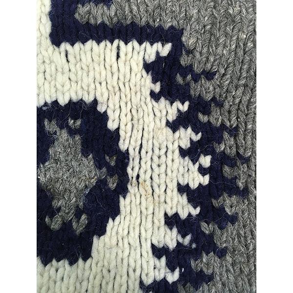 古着 90s エクアドル製 AMOS&ANDES ネイティブ チマヨ ヘビー ウール