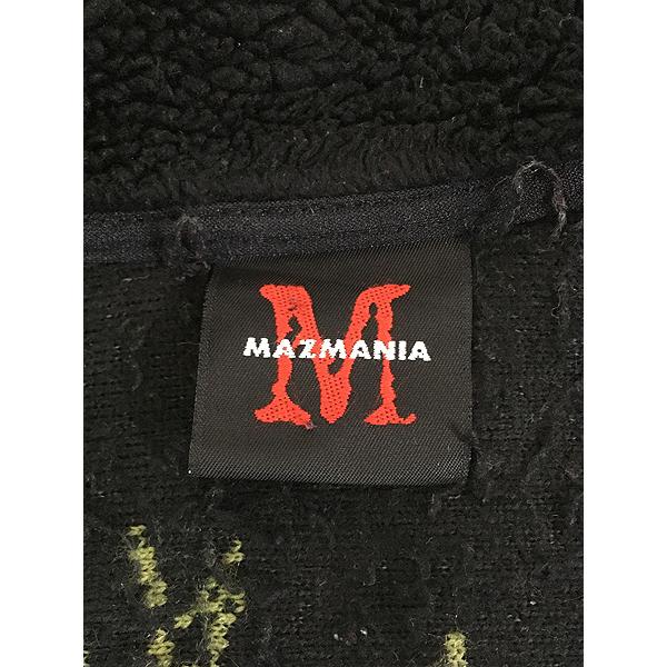 その他ブランド / MAZMANIA/マズマニア/フリースジャケット/M/BLK/パンダ/90s/USA製 古着 90s MAZMANIA パンダ アニマル 襟付き フリース ジャケット XL位