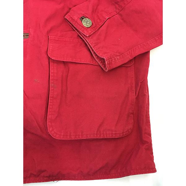 古着 90s Marlboro マルボロ 襟 本革 レザー キャンバス