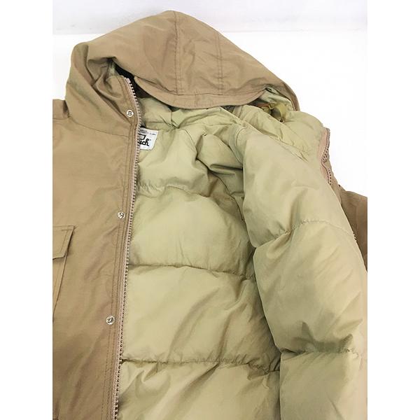 古着 70s WoolRich コットンナイロン クロス フーデッド グース ダウン