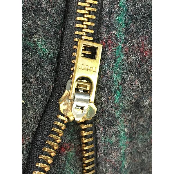 古着 60s 名作 MALONE PANTS ウィンドウ ペン チェック 防寒 メルトン