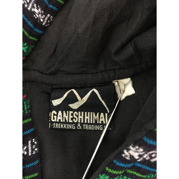 古着 90s GANESH HIMAL 民族 チロリアン テープ 2tone ウール プル