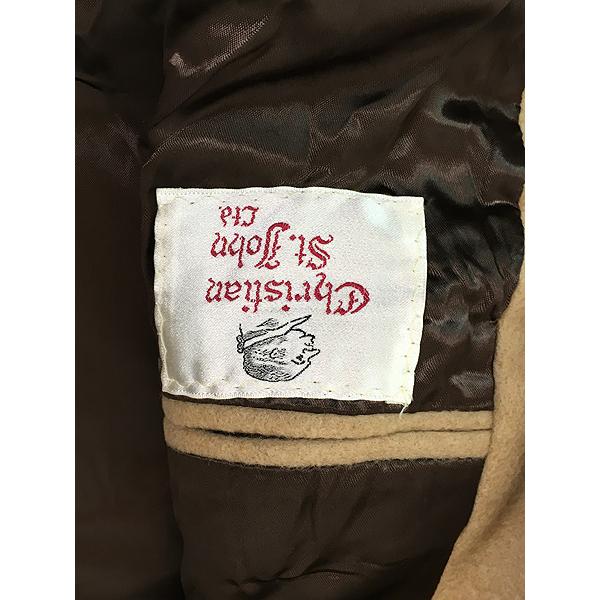 古着 70-80s 英国製 Christian St. John 100% カシミヤ ダブルブレスト