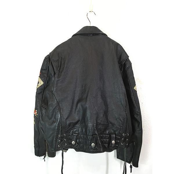 古着 90s AVIREX TATTOOING 「Homeward 1945」 本革 カウハイド 古着 90s AVIREX TATTOOING 「Homeward 1945」 本革 カウハイド