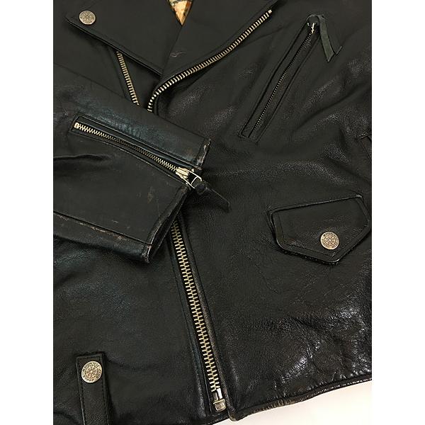 古着 90s AVIREX TATTOOING 「Homeward 1945」 本革 カウハイド