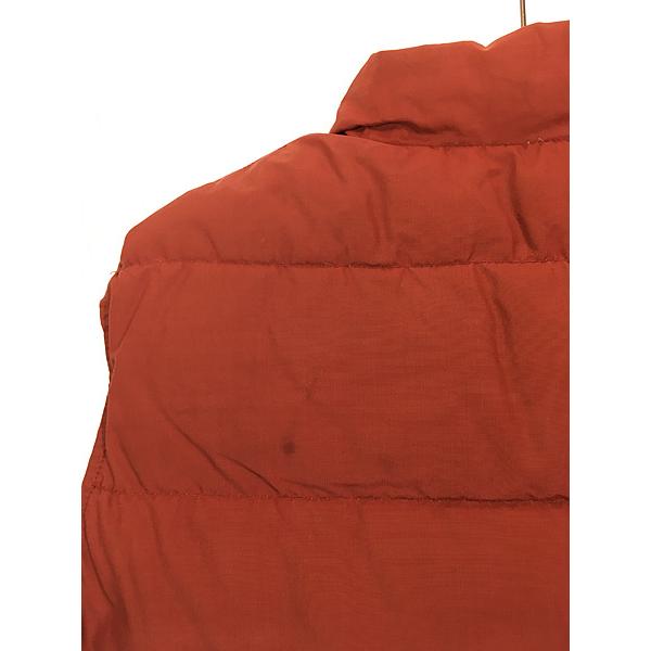 古着 80s WoolRich 60/40 クロス ダウン ベスト レアカラー レンガ