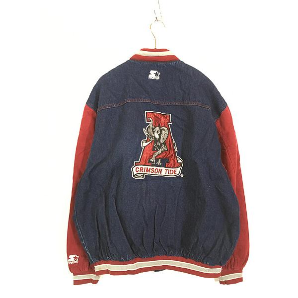 古着 90s STARTER Alabama Crimson Tide カレッジ アメフト パデット