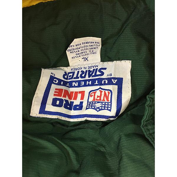 パッカーズ　ハーフジップナイロンジャケット 古着 90s STARTER NFL Green Bay Packers パッカーズ ハーフ