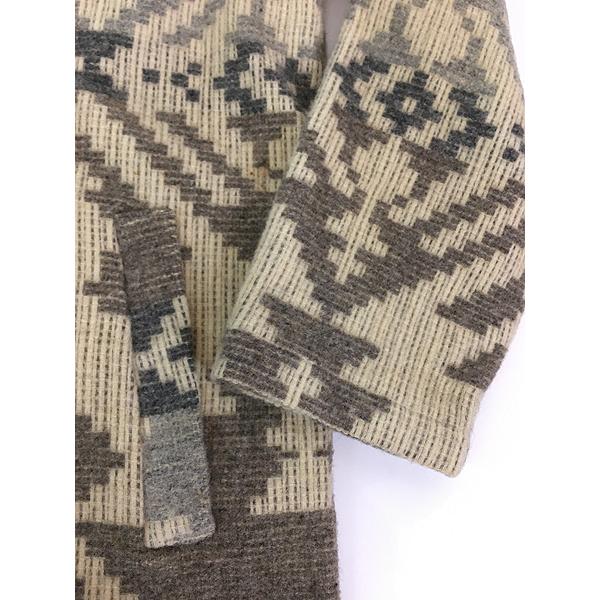 古着 90s USA製 WoolRich ネイティブ チマヨ 総柄 ウール ブランケット
