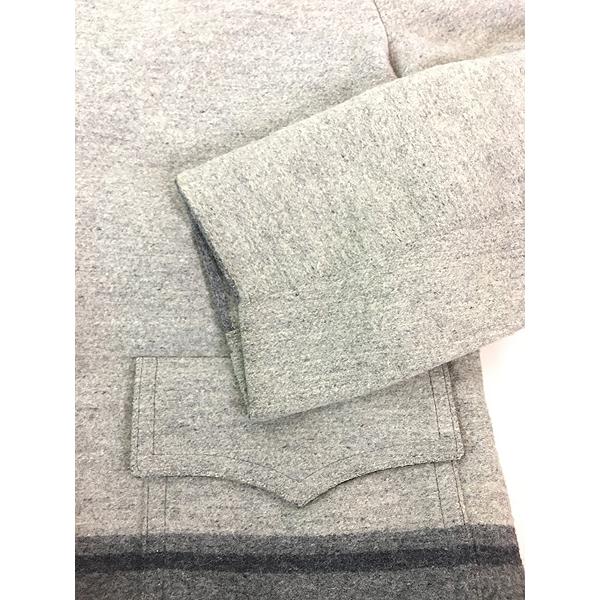 古着 70s WoolRich 裾 ボーダー 防寒 ボアライナー メルトン ウール