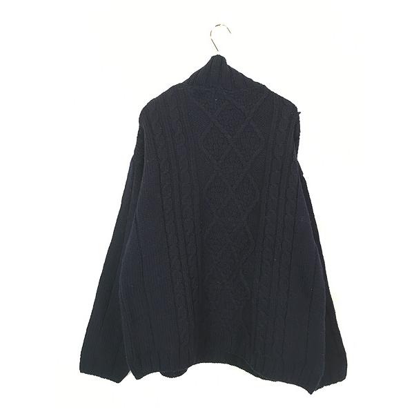 古着 90s Ireland製 Aran Crafts アラン フィッシャーマン ローゲージ