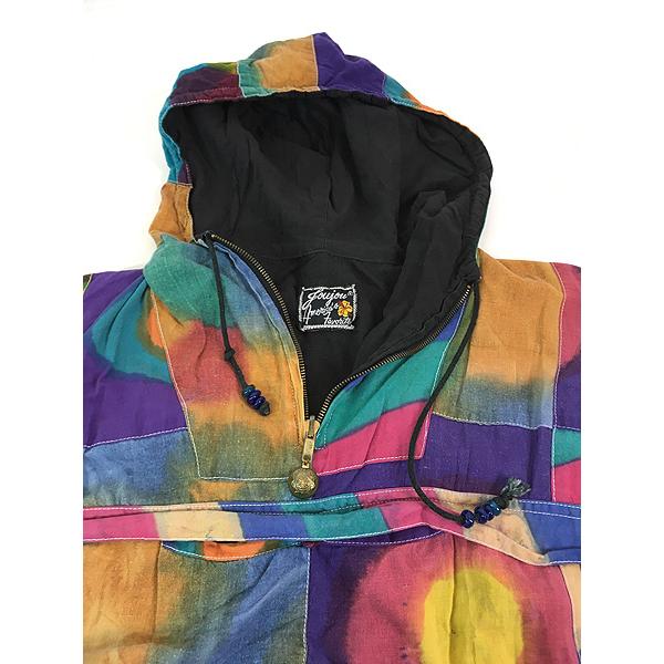 古着 90s Joujou タイダイ マルチ パッチワーク リバーシブル ハーフ
