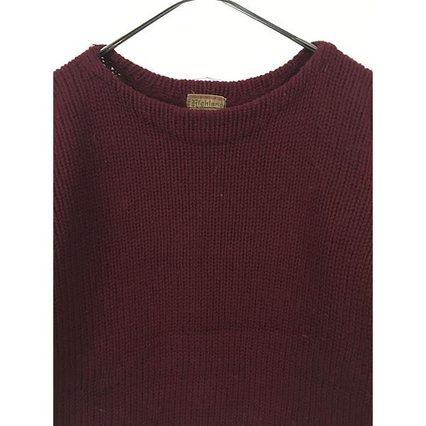 古着 40-50s Highland Sportswear 無地 ソリッド ローゲージ ヘビー