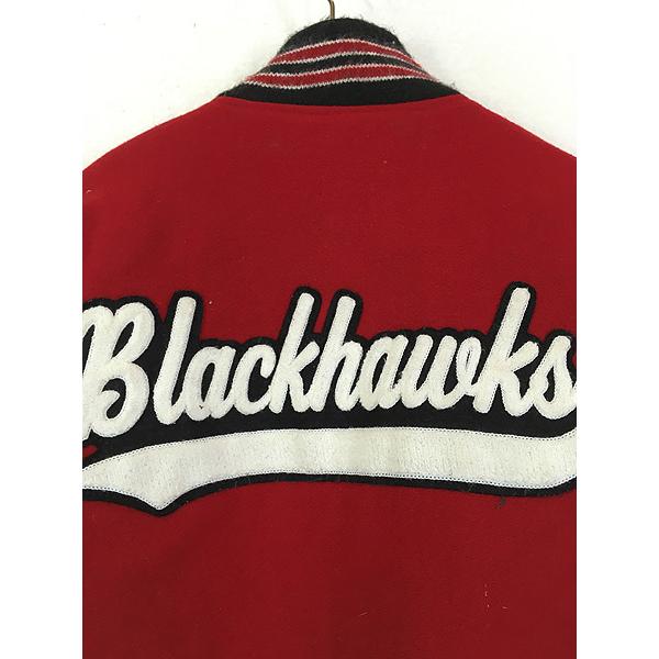 古着 80s USA製 Ripon Athletic 「F」 パデッド 本革 レザー メルトン