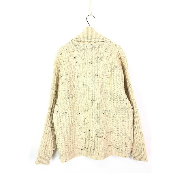 古着 70s USA製 Pendleton ヘチマ襟 ショールカラー ケーブル 古着 70s USA製 Pendleton ヘチマ襟 ショールカラー ケーブル