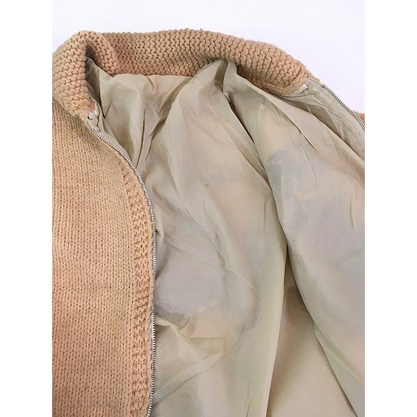 古着 70s トナカイ 両面 ローゲージ ウール ニット カウチン