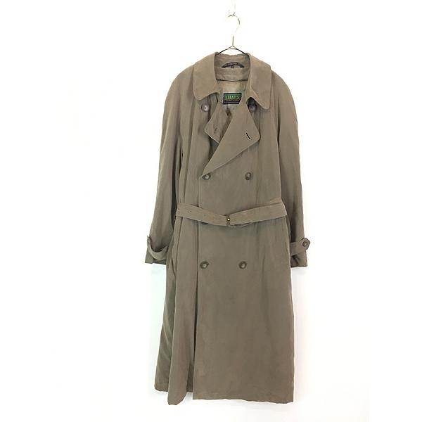 古着 90s CHAPS Ralph Lauren ダブルブレスト トレンチ ロング コート 
