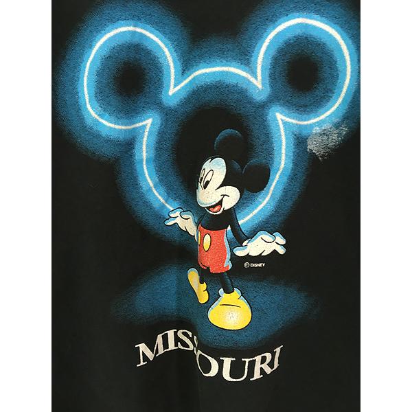 古着 90s USA製 Disney Mickey ミッキー ネオン プリント 古着 90s USA製 Disney Mickey ミッキー ネオン プリント