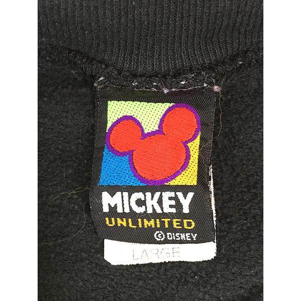古着 90s USA製 Disney Mickey ミッキー ネオン プリント 古着 90s USA製 Disney Mickey ミッキー ネオン プリント